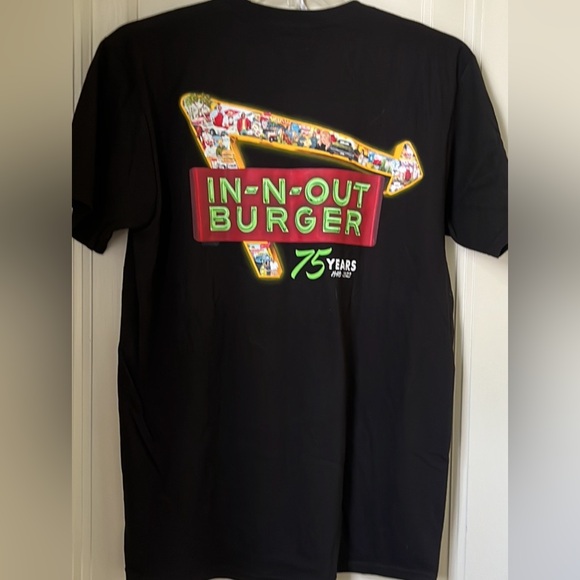 In-N-Out Burger Limited Edition Tee 75 Years T-Shirt Size L Short Sleeves - Picture 4 of 15
